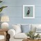 Stupell Industries Coastal Pelican Muted Blue Framed Print Under Glass, design by Julie DeRice